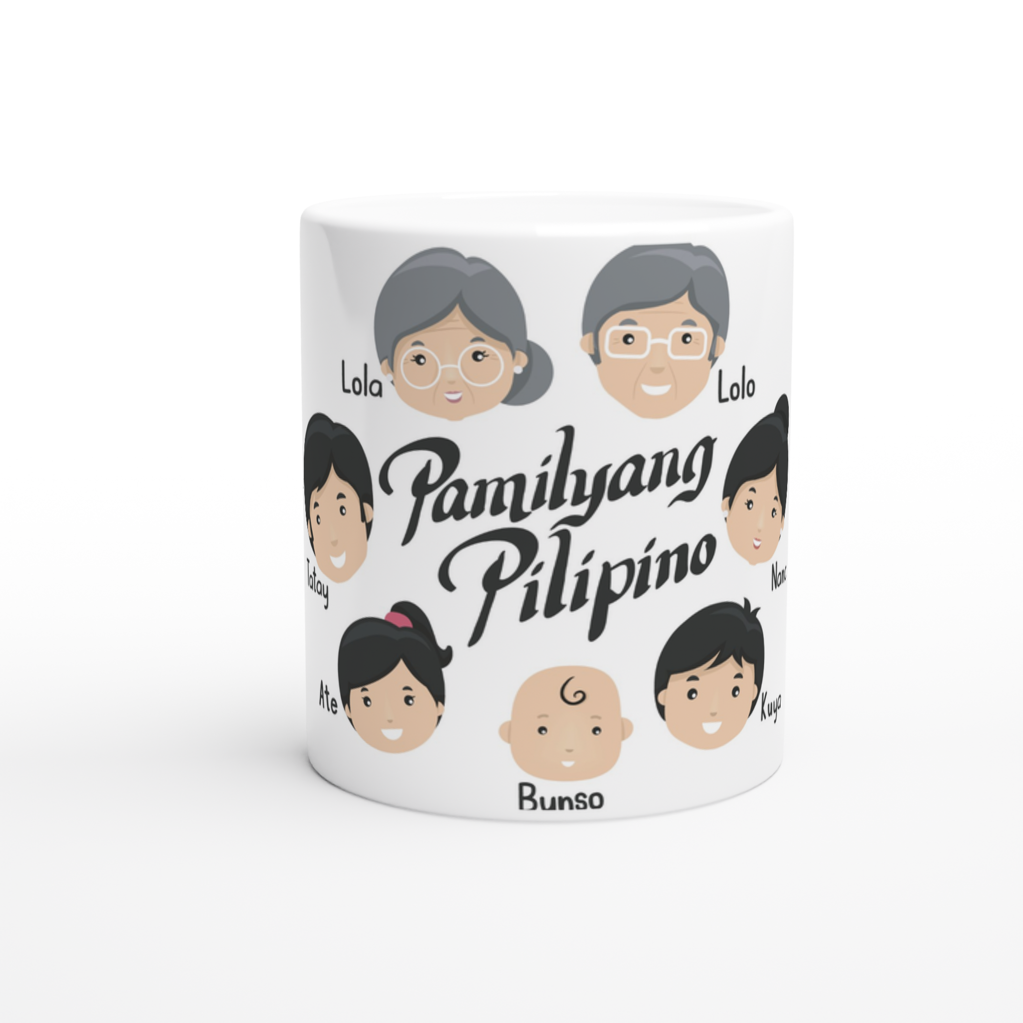 White 11oz Ceramic Mug - Pamilya