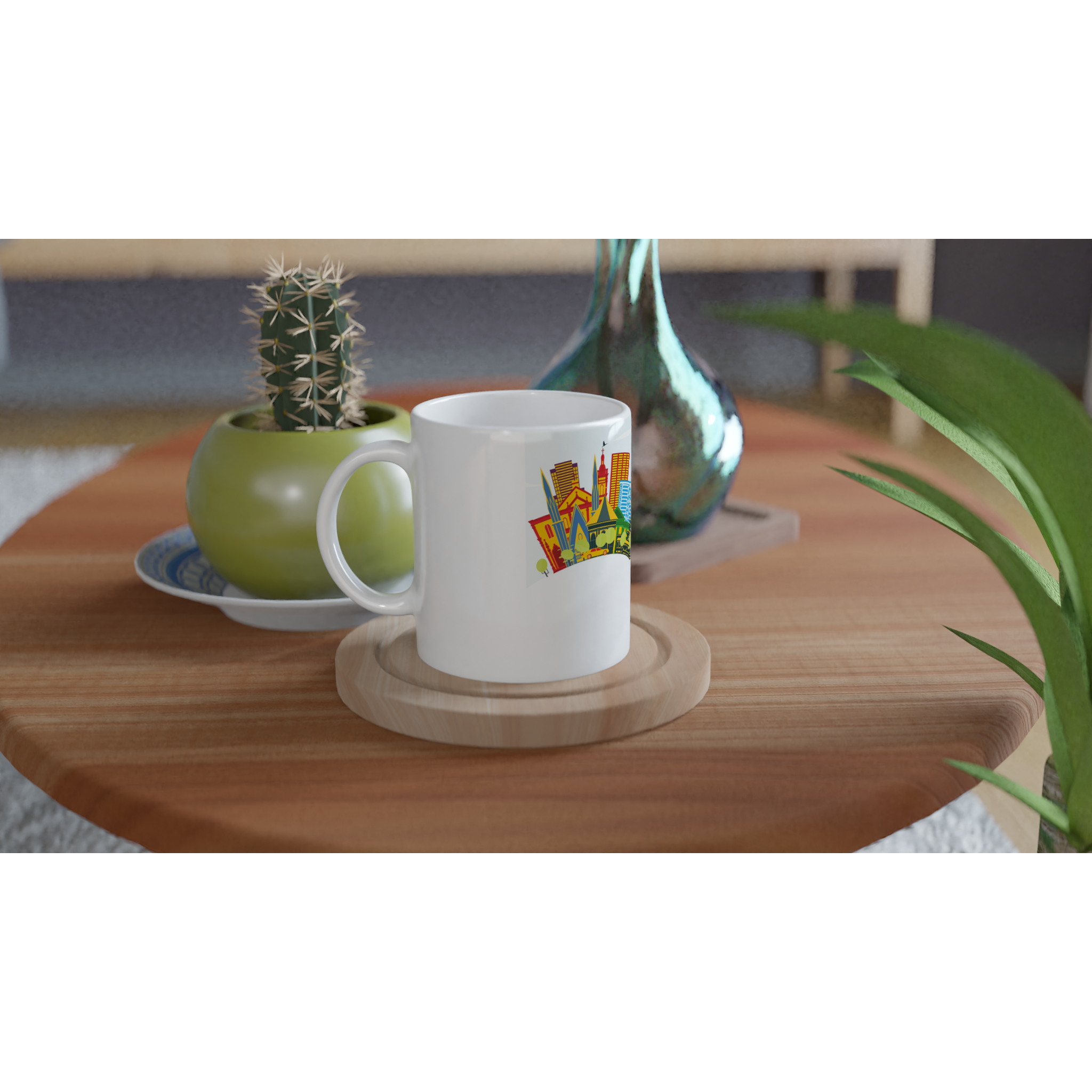 White 11oz Ceramic Mug -Cebu