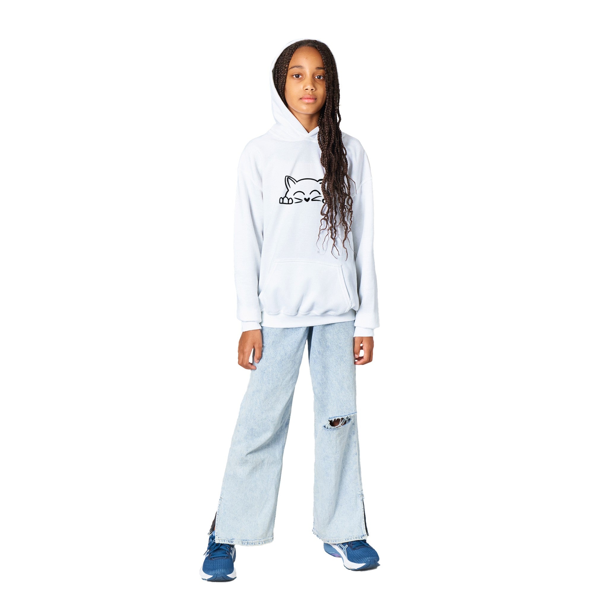 Klassieke kind pullover hoodie - Cat