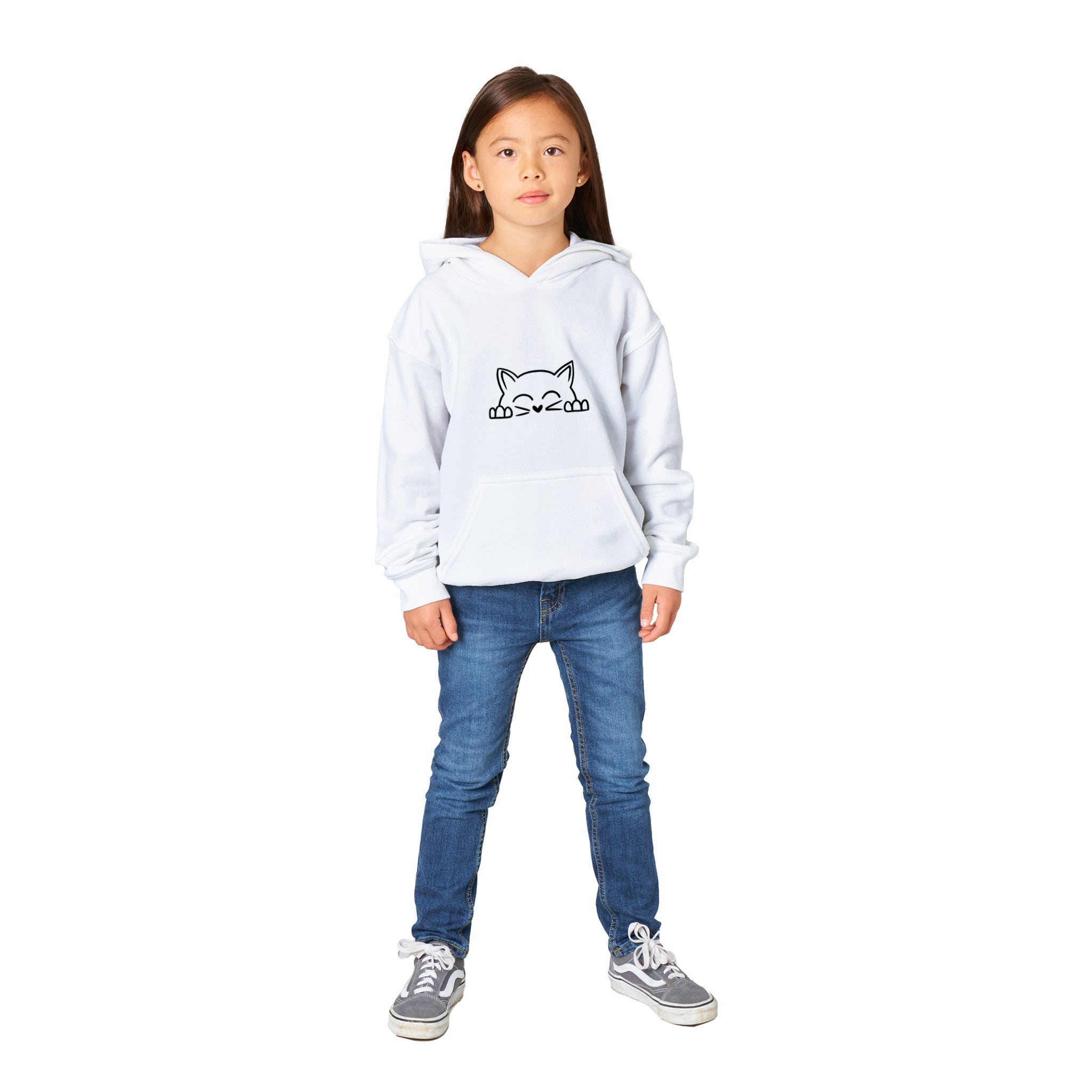 Klassieke kind pullover hoodie - Cat