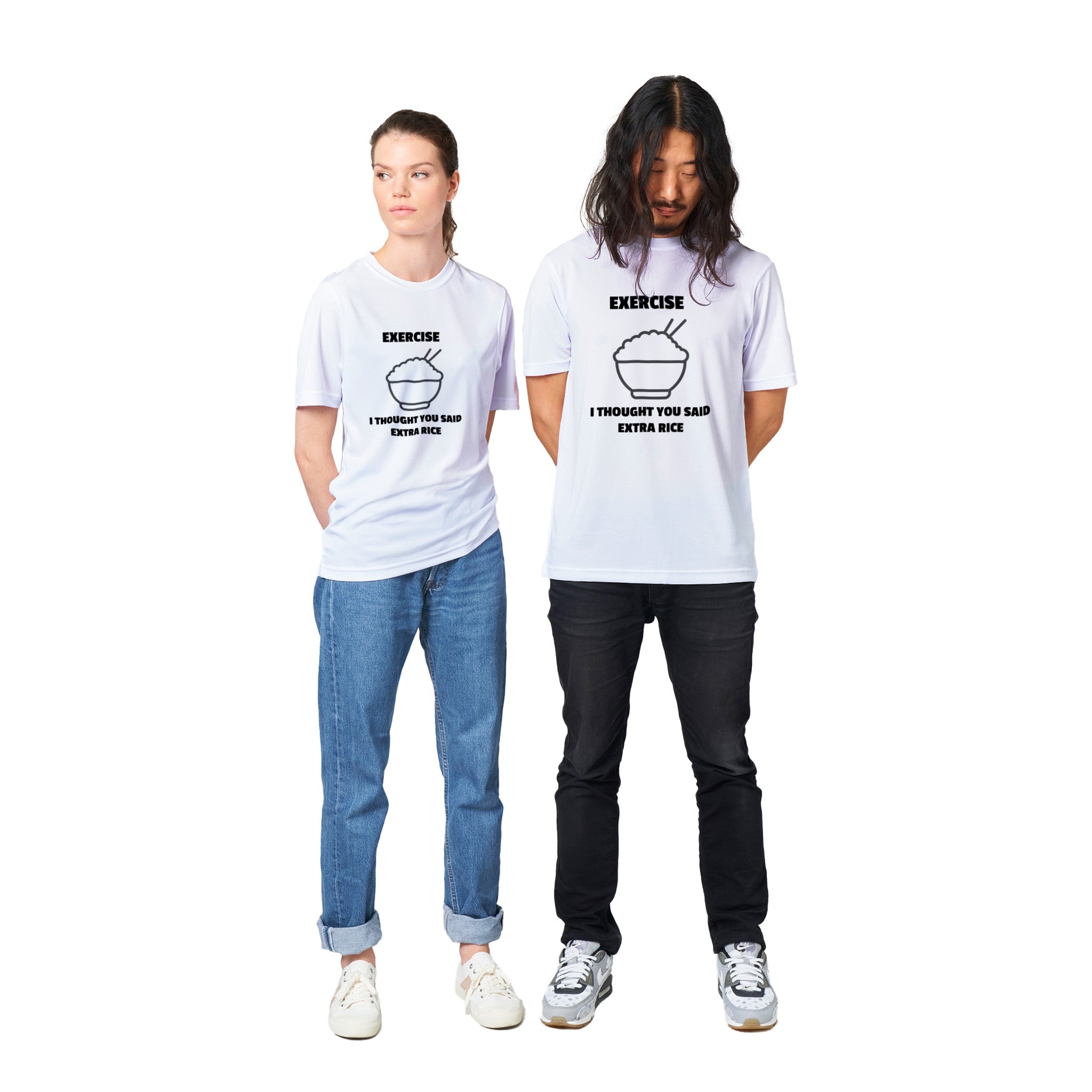 Polycotton Unisex Crewneck T-shirt - Exercise