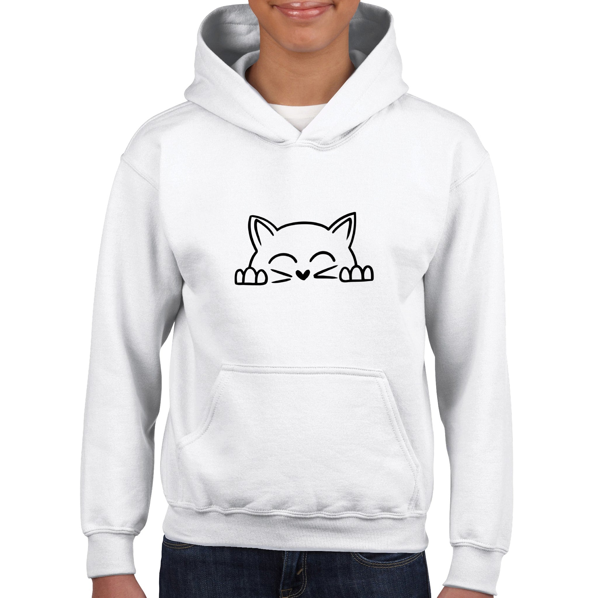 Klassieke kind pullover hoodie - Cat