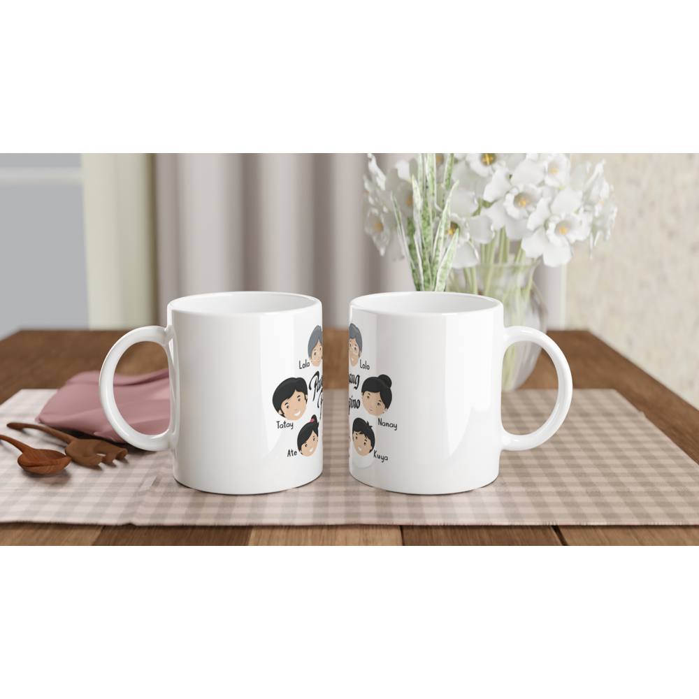 White 11oz Ceramic Mug - Pamilya