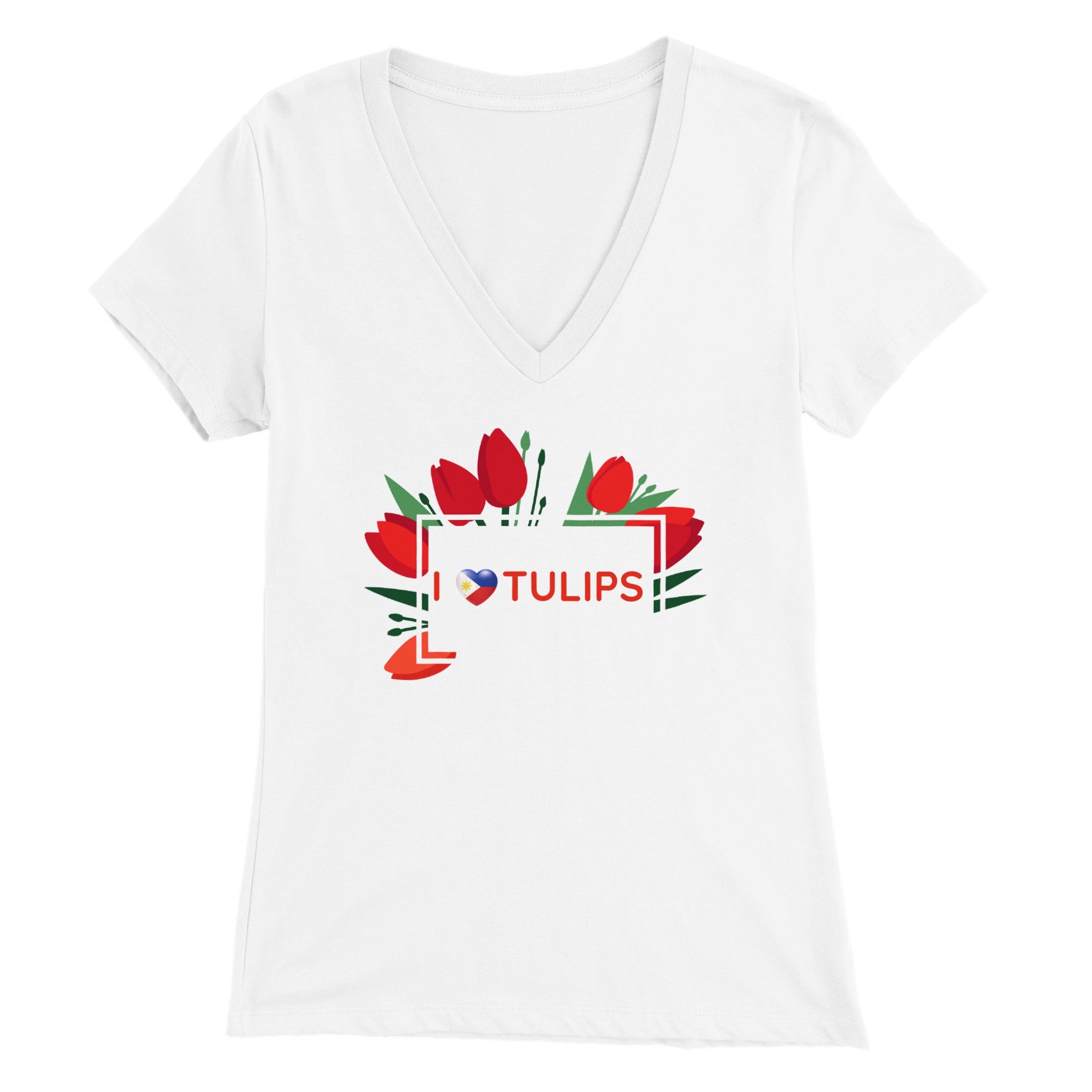 Premium dames tulips T-shirt